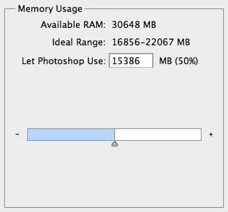 Photoshop Memory Usage