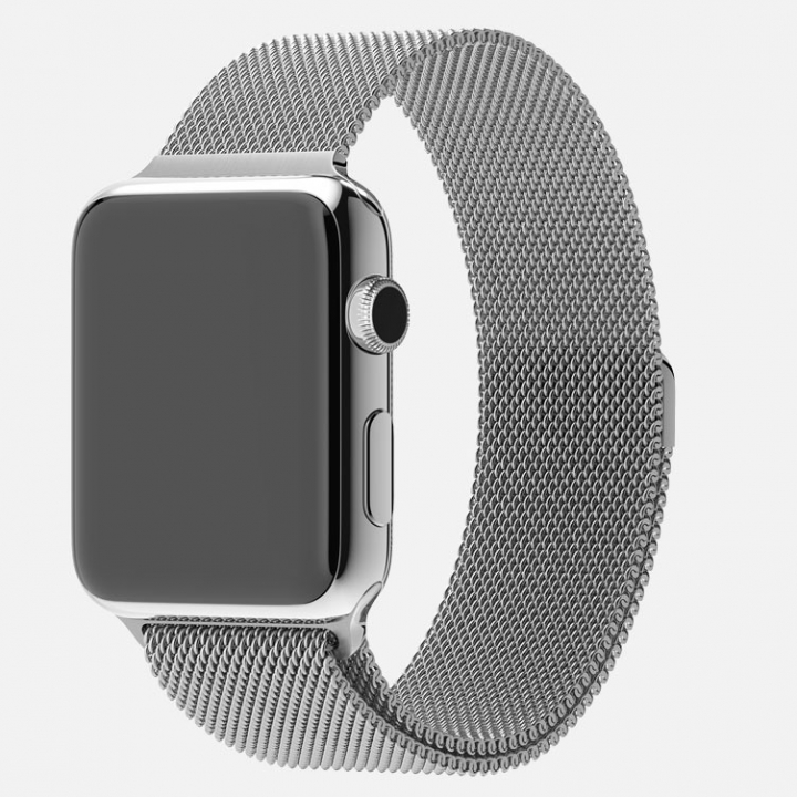 Apple Watch - Stainless Steel with Stainless Milanese Loop