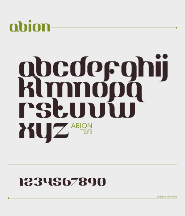 Abion typeface